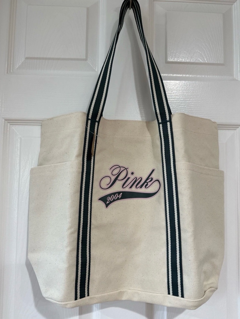 Victoria's Secret PINK Mini Canvas Tote Bag Duffle Snap NWT